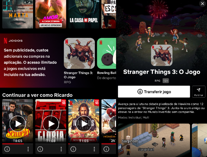 Jogos grátis da Netflix chegam a Portugal para iOS: há bowling, basket e  Stranger Things